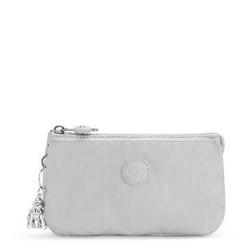 Kipling Creativity Large Klassieke Metallic Pouch Tassen Beige | NL 1143NW